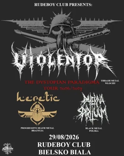 Koncert Violentor, Heretic i Paterna Spirituum w Bielsku-Białej