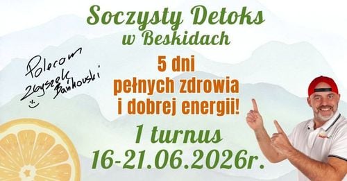 Soczysty Detoks w Kamesznicy – 5-dniowy turnus zdrowia i relaksu
