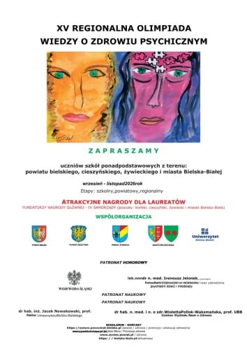XV Regionalna Olimpiada Wiedzy o Zdrowiu Psychicznym w Bielsku-Białej