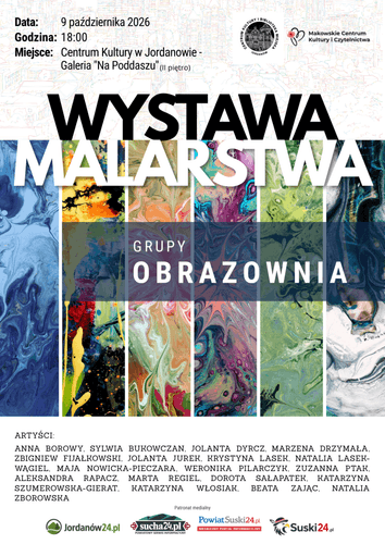 Wernisaż grupy artystycznej Obrazownia w Jordanowie