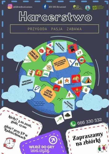 Nabór do drużyny harcerskiej w Radziechowach