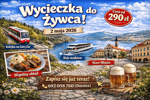 💙 Majówka w Żywcu – jednodniowa przygoda