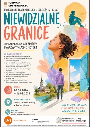 🎭 Niewidzialne Granice – półkolonie teatralne dla młodzieży