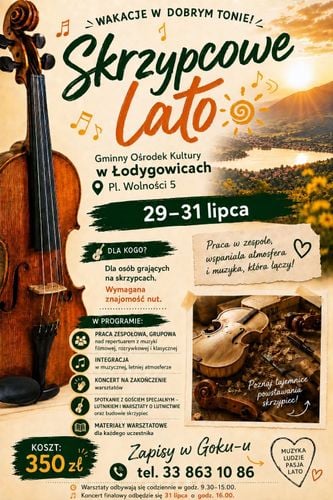🎻 Skrzypcowe Lato – warsztaty dla miłośników skrzypiec