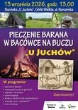Pieczenie barana w bacówce U Juchów w Górkach Wielkich