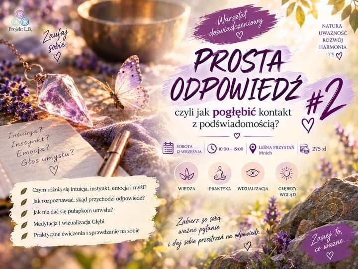🌿 Warsztat „Prosta odpowiedź #2” – pogłęb swój kontakt z podświadomością