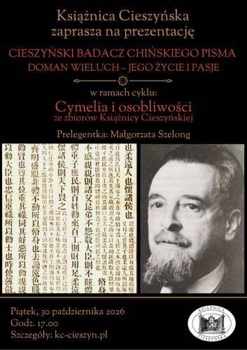 Spotkanie o Domanie Wieluchu – badaczu chińskiego pisma
