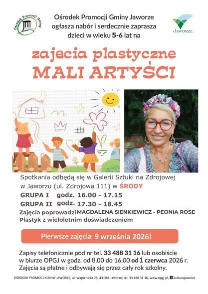 Kreatywne zajęcia plastyczne MALI ARTYŚCI w Jaworzu