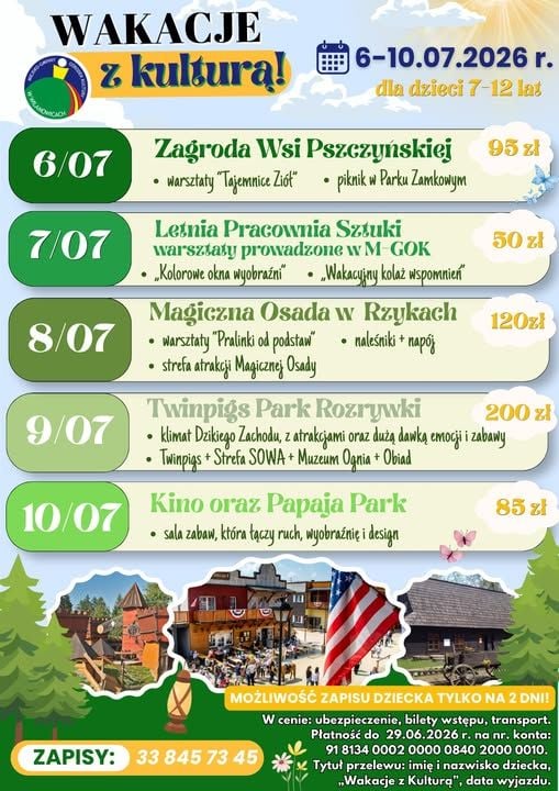 Wakacyjne Warsztaty Kulturalne dla Dzieci w Zabrzegu 2026