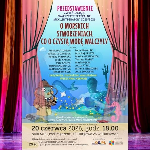 Teatralna podróż o morskich stworzeniach i walce o czystą wodę w Skoczowie