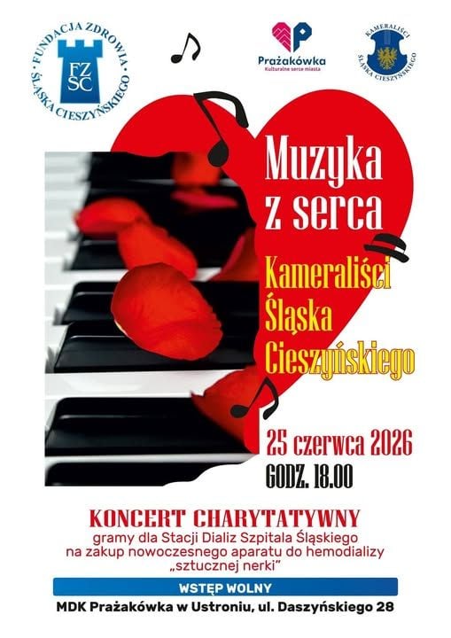 Charytatywny koncert 'Muzyka z serca' w Ustroniu