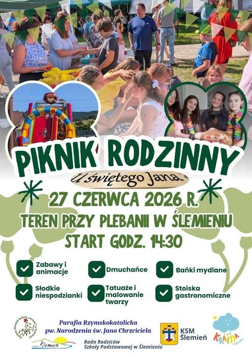 Rodzinny Piknik u św. Jana w Ślemieniu – 27 czerwca 2026