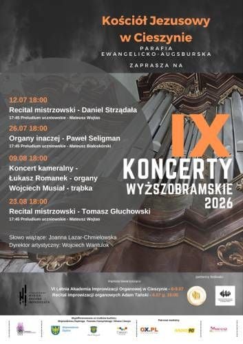 Recital Tomasza Głuchowskiego w Kościele Jezusowym w Cieszynie