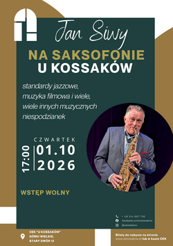 Solowy recital saksofonowy Jana Siwego w CEK U Kossaków