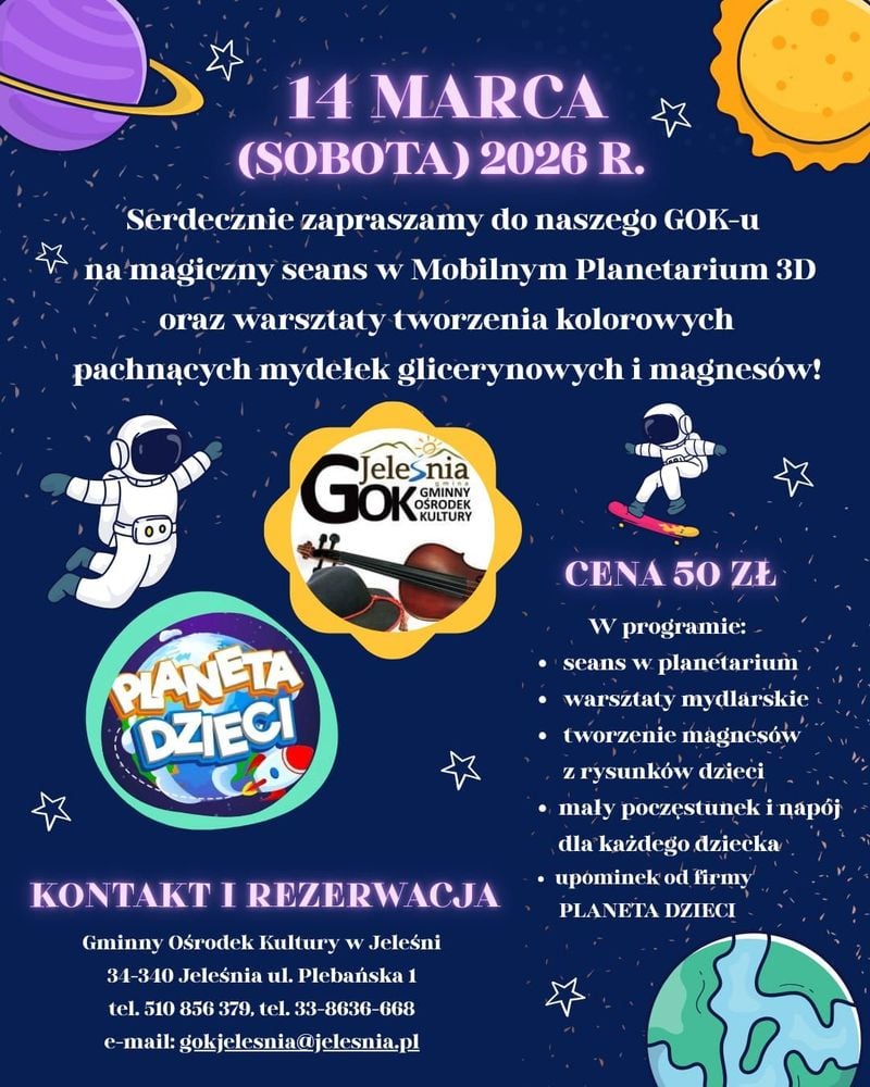 Kosmiczna sobota w GOK Jeleśnia