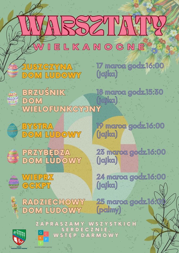 Warsztaty Wielkanocne w naszej gminie Radziechowy-Wieprz!