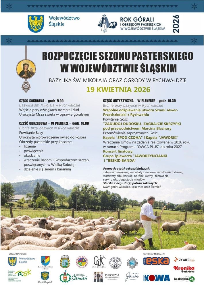 Rozpoczęcie sezonu pasterskiego w Rychwałdzie 🐑🔥