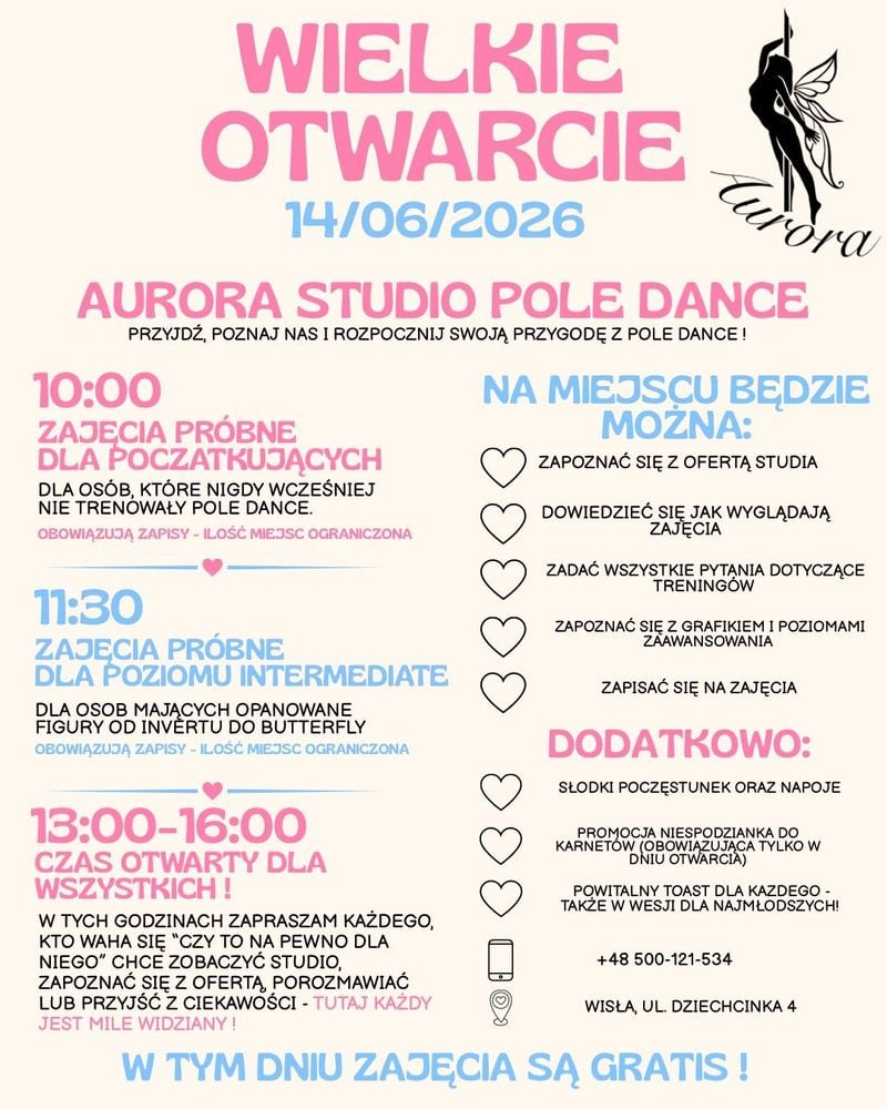 Otwarcie Studia Pole Dance w Wiśle