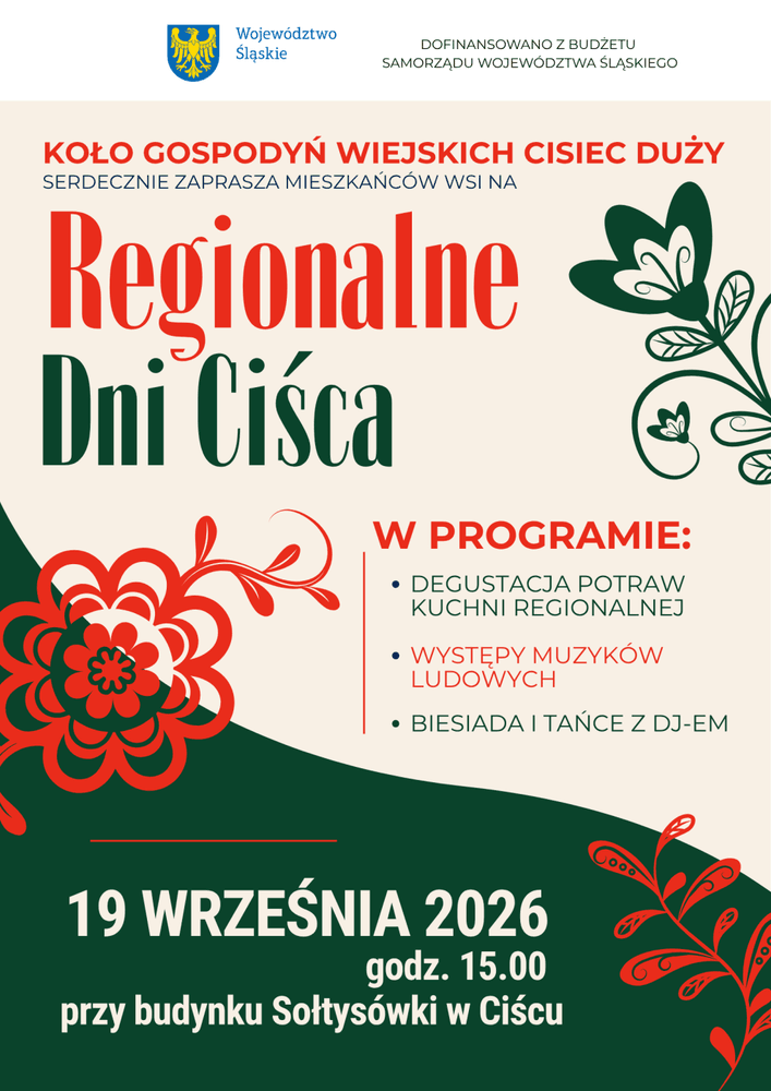 🌿 Regionalne Dni Ciśca - muzyka, tańce i smak tradycji!