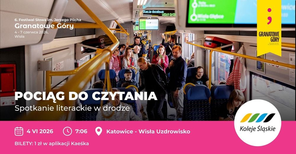 Literacka podróż pociągiem Katowice-Wisła - spotkanie z autorami