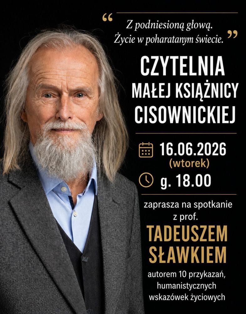 Spotkanie autorskie z prof. Tadeuszem Sławkiem w Cisownicy