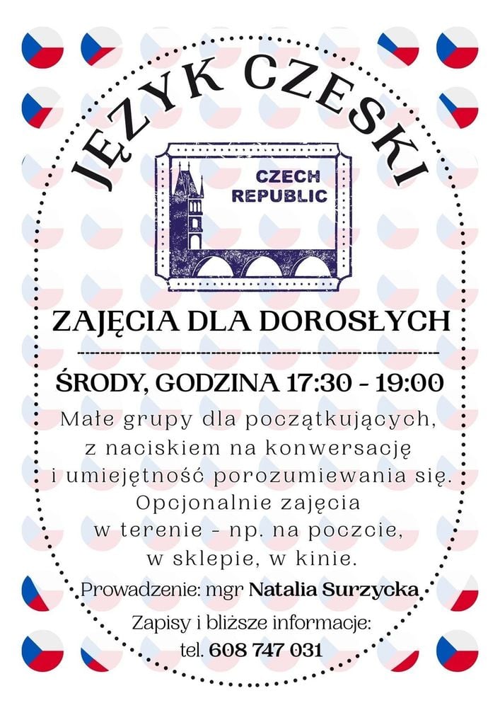 Kurs języka czeskiego dla dorosłych w Cieszynie