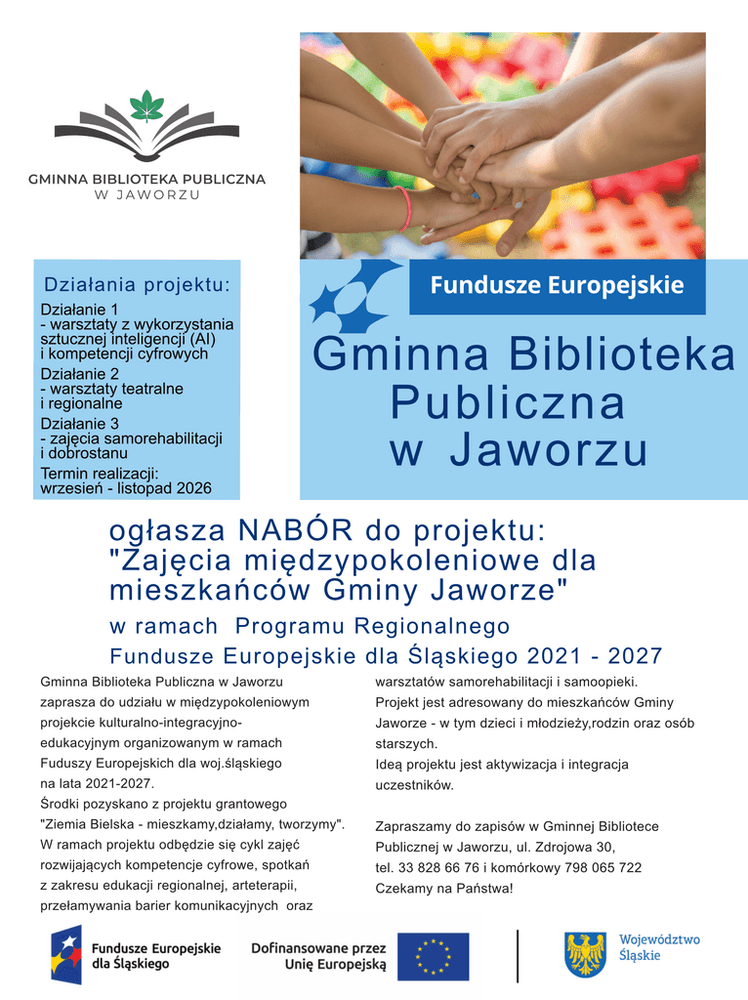Międzypokoleniowe zajęcia dla mieszkańców Jaworza