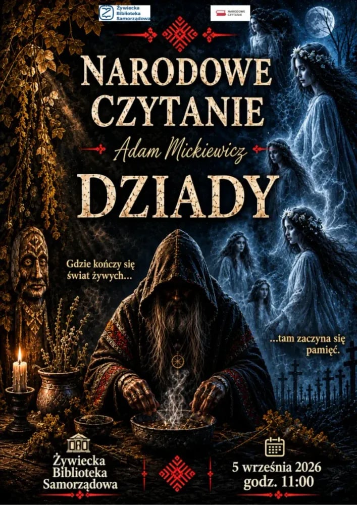 Narodowe Czytanie „Dziadów” Adama Mickiewicza w Żywcu