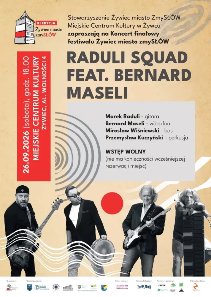 Koncert Raduli Squad z Bernardem Maselim w Żywcu