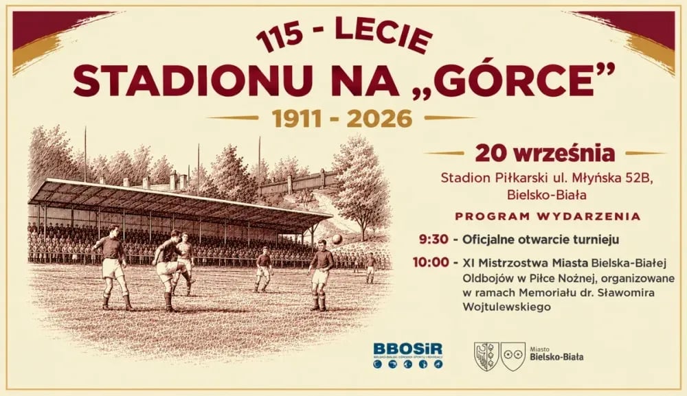 115-lecie stadionu piłkarskiego Górka w Bielsku-Białej