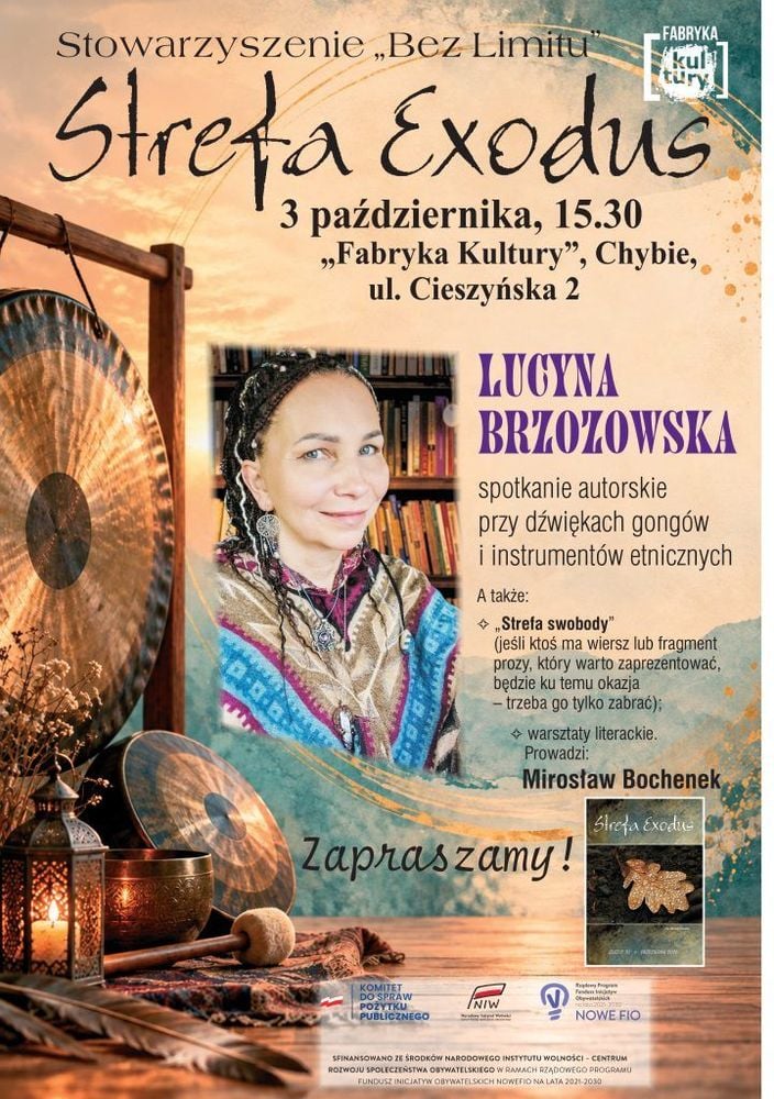 Strefa Exodus: spotkanie autorskie i warsztaty literackie w Chybiu