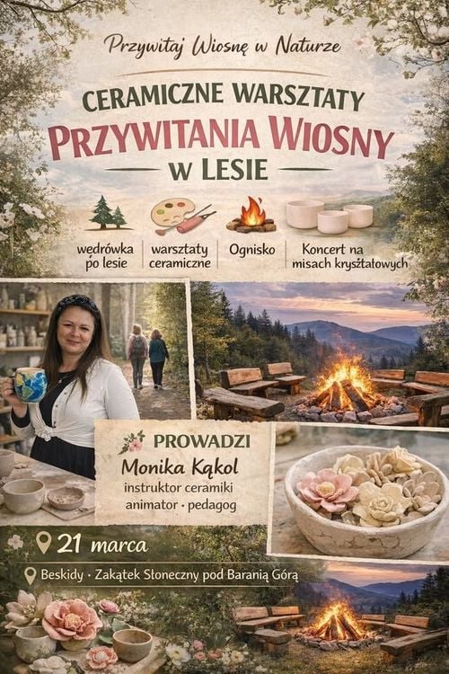 CERAMICZNE WARSZTATY PRZYWITANIA WIOSNY W LESIE