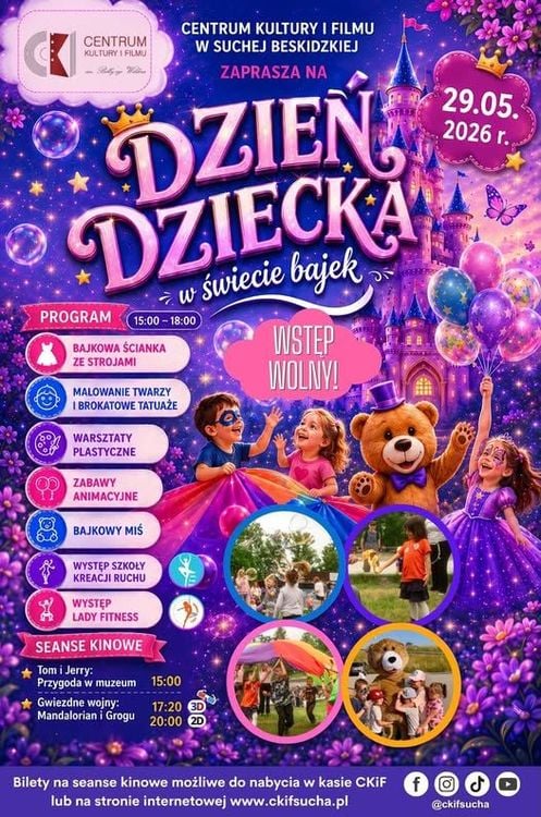 Bajkowe Świętowanie Dnia Dziecka w Suchej Beskidzkiej