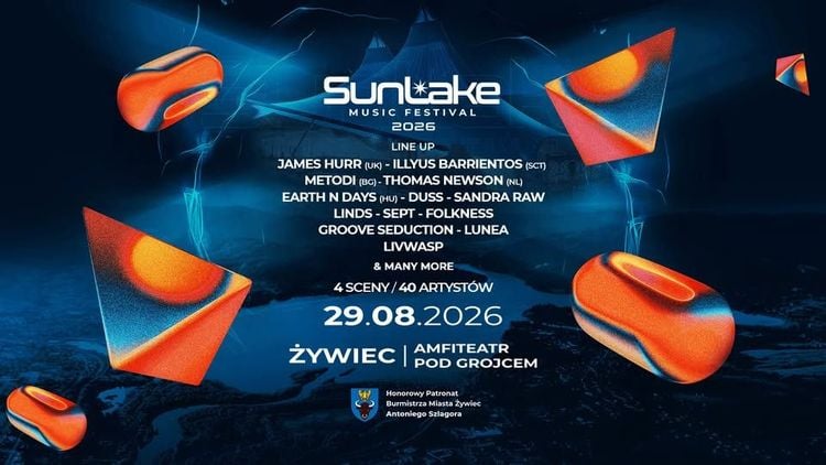 SunLake Music Festival 2026 w Żywcu – 4 sceny, 40 artystów