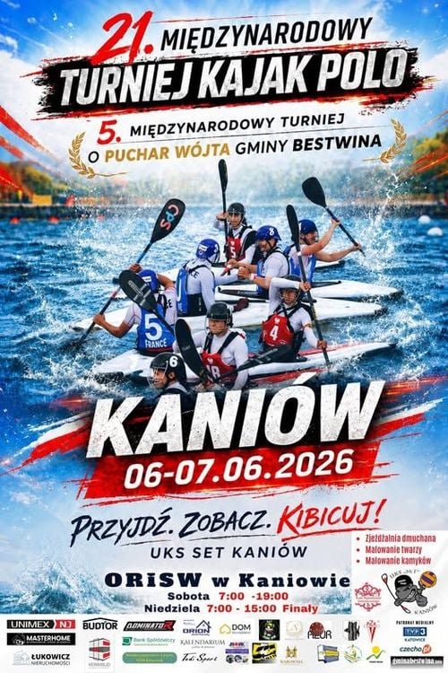 Międzynarodowe Turnieje Kajak Polo w Kaniowie - Bestwina 2026