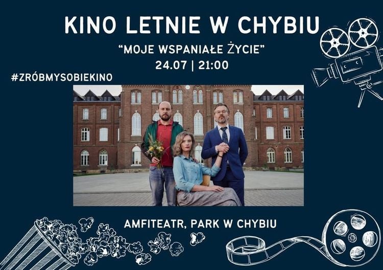 Letni pokaz filmu „Moje wspaniałe życie” w Chybiu