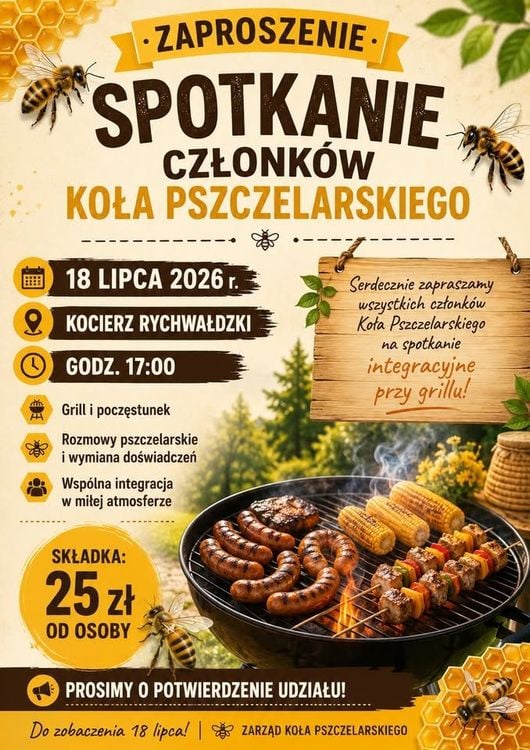 Integracyjne spotkanie Koła Pszczelarskiego w Kocierzu Rychwałdzkim