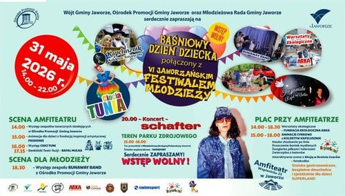 Baśniowy Dzień Dziecka z VI Jaworzańskim Festiwalem Młodzieży w Jaworzu