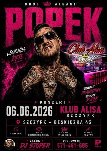 Energetyczny koncert Popek w Szczyrku – 6 czerwca 2026