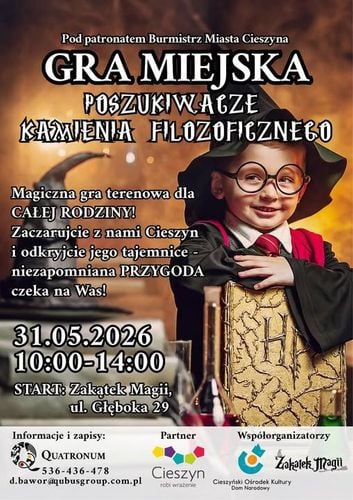 Magiczna gra miejska w Cieszynie: Poszukiwacze Kamienia Filozoficznego