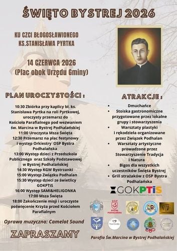Święto Bystrej 2026 z muzyką i warsztatami na placu w Bystrej Podhalskiej