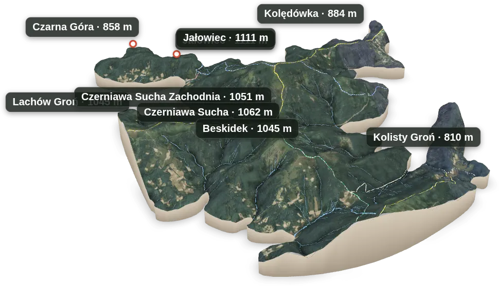 Wyspa 3D — Kolisty Groń