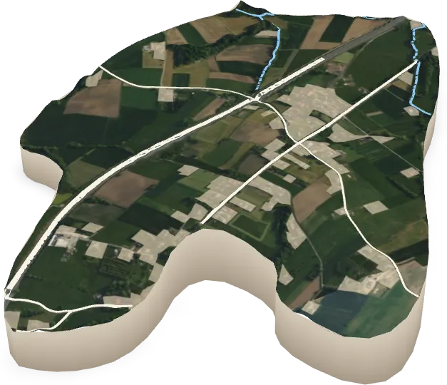 Makieta 3D: Łączka