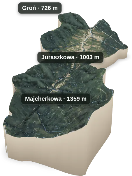 Makieta 3D: Sopotnia Mała