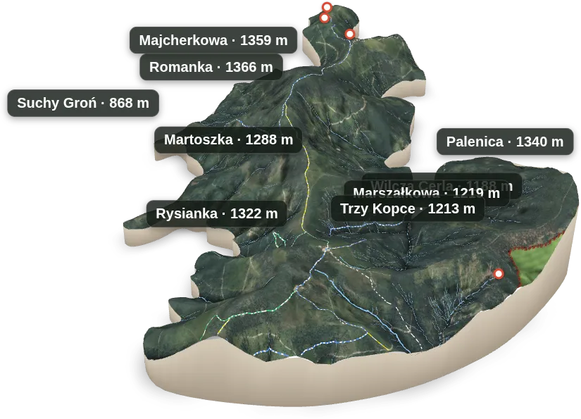 Wyspa 3D — Suchy Groń
