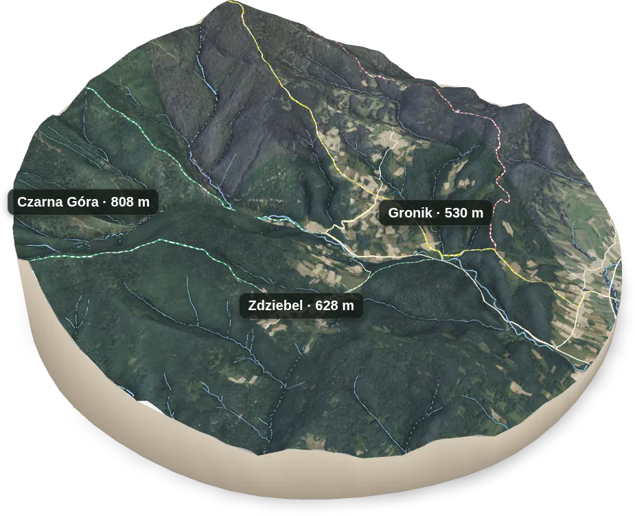 Makieta 3D: Targoszów