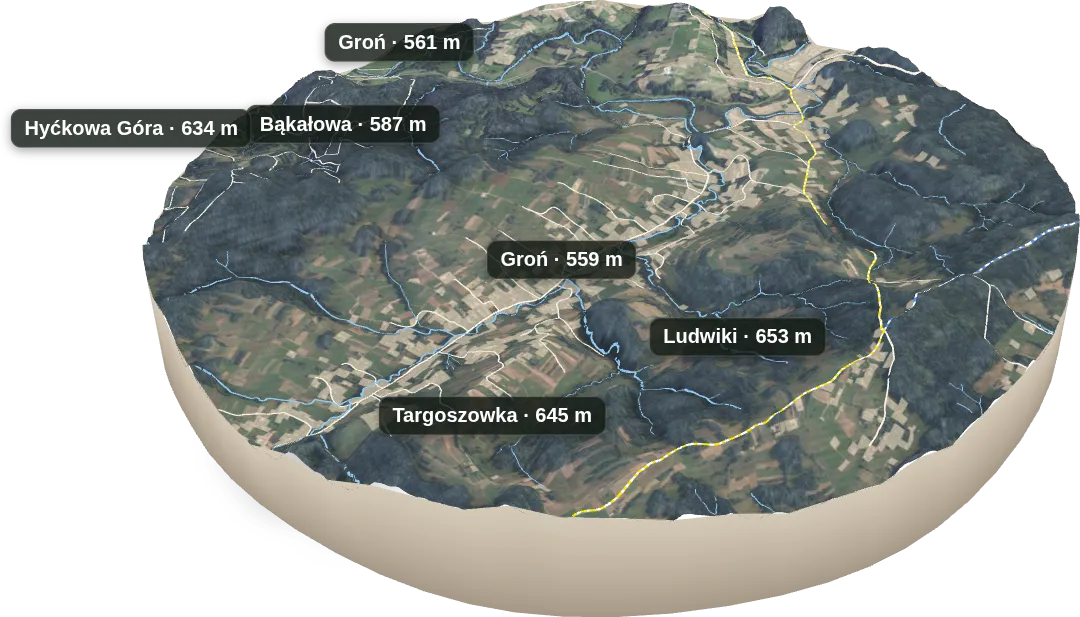Makieta 3D: Toporzysko